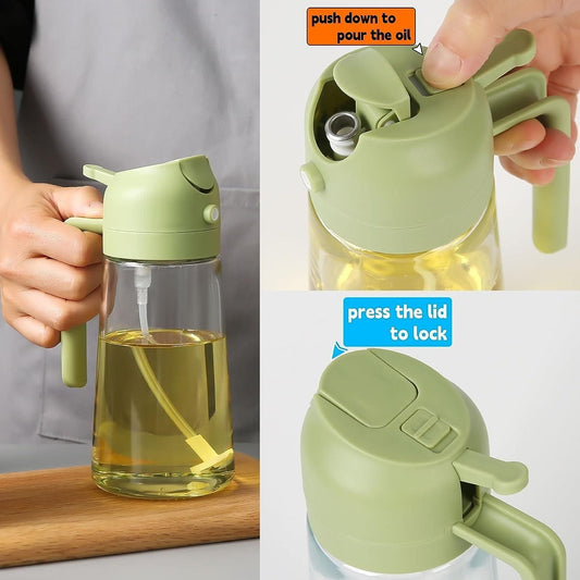 Oil Sprayer & Dispenser Bottle (500ml) | 🔥 FLAT 40% SAVING 🔥
