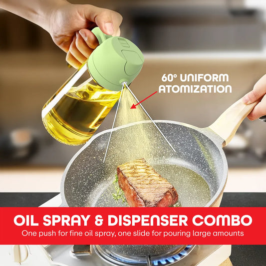 Oil Sprayer & Dispenser Bottle (500ml) | 🔥 FLAT 40% SAVING 🔥